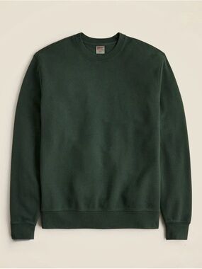 J. CREW Lightweight french terry sweatshirt in Green Size L NWT $89.50 CL182
